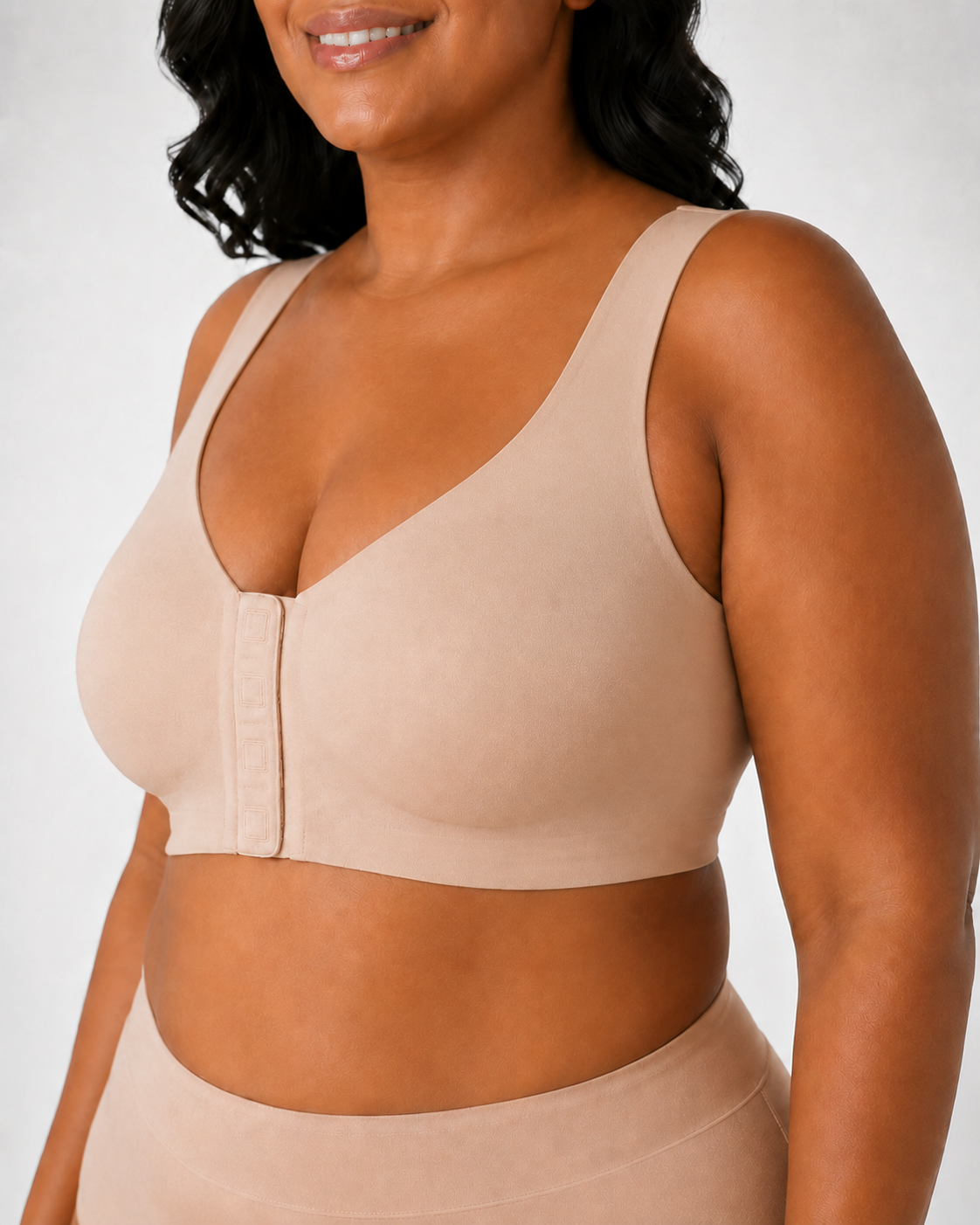 Senairy Seamless Front Magnetic Closure Shoulder Support Bra