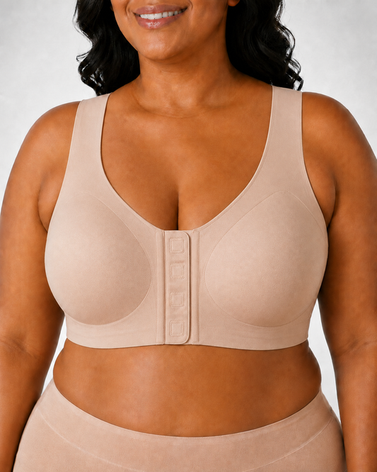 Senairy Seamless Front Magnetic Closure Shoulder Support Bra