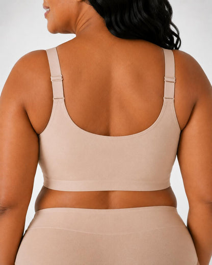 Senairy Seamless Front Magnetic Closure Shoulder Support Bra