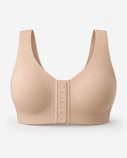 Senairy Seamless Front Magnetic Closure Shoulder Support Bra