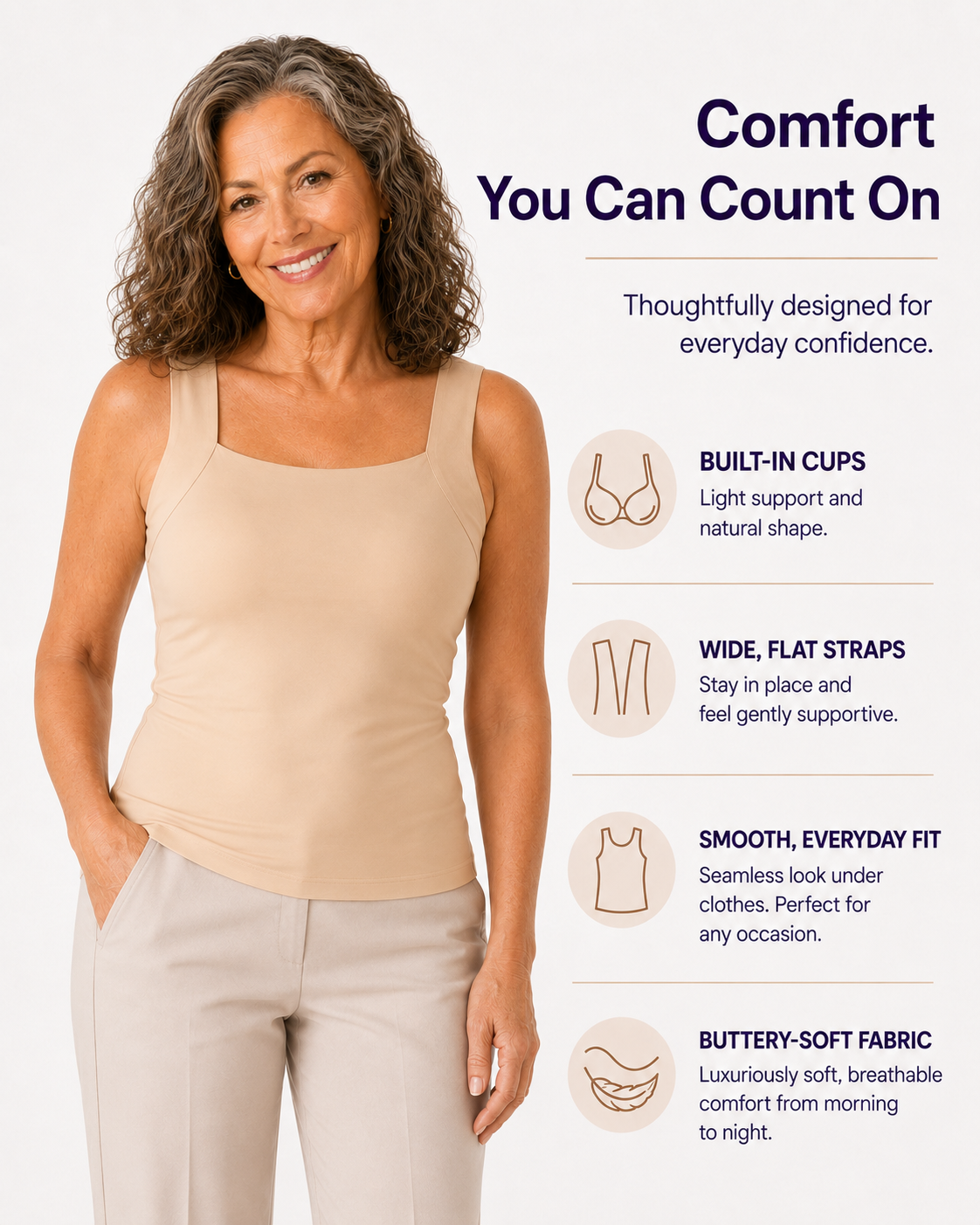 Senairy Band-Free Bra Tank