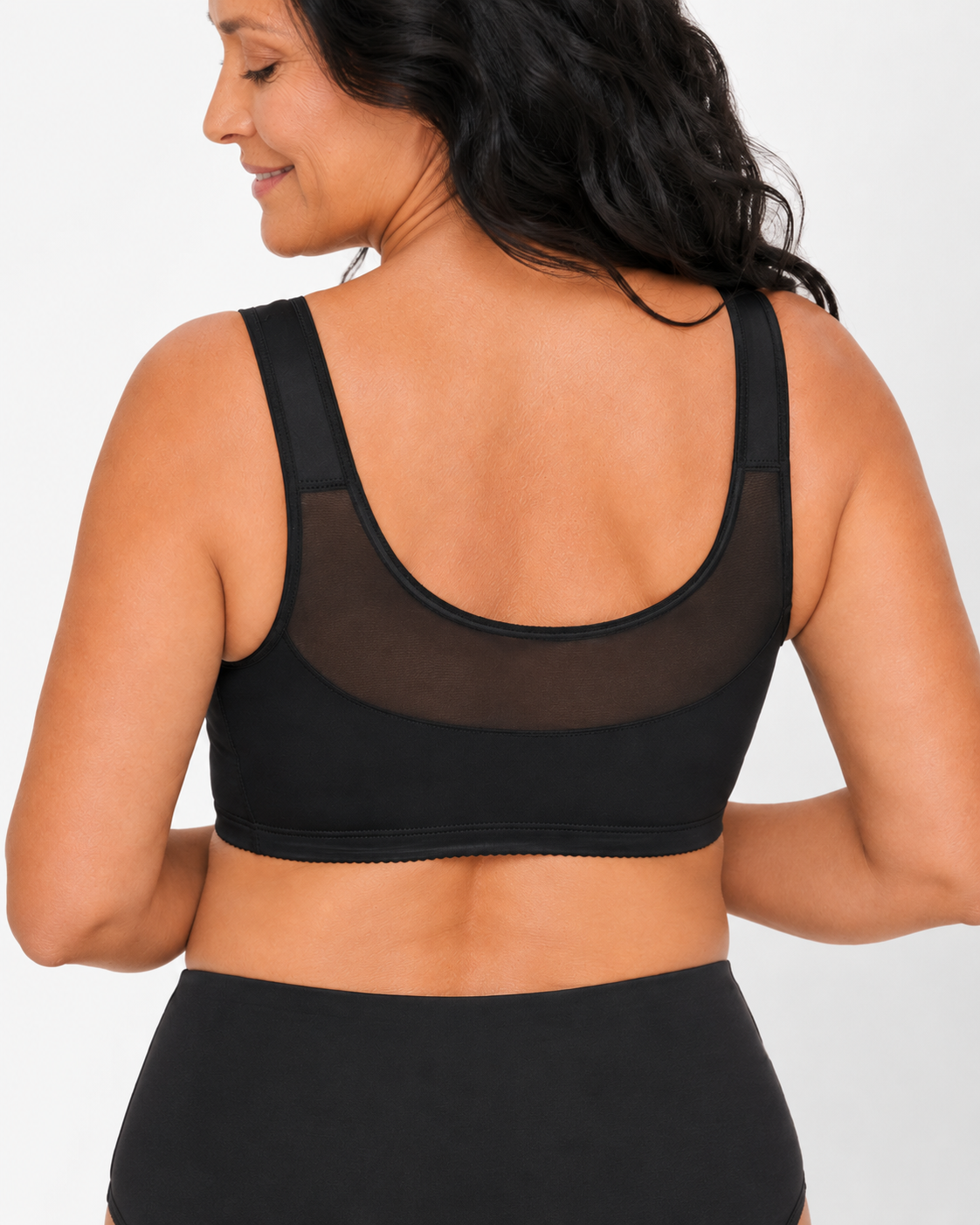 Senairy Wireless Lace Front Closure Back Support Bra