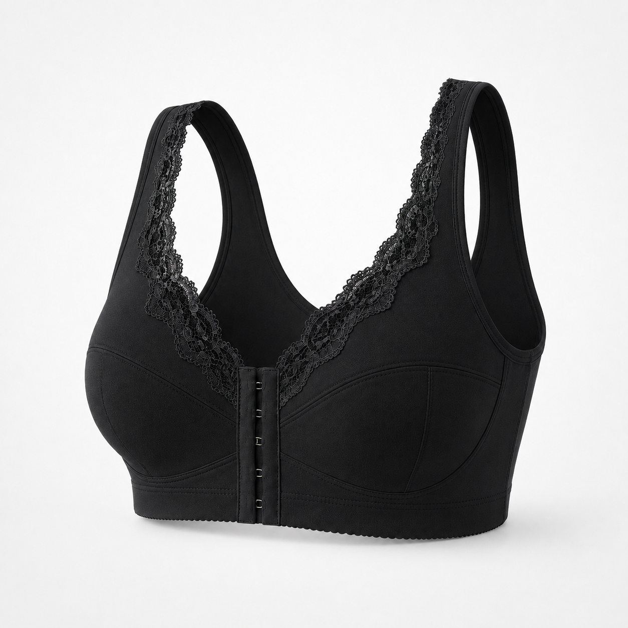 Senairy Wireless Lace Front Closure Back Support Bra