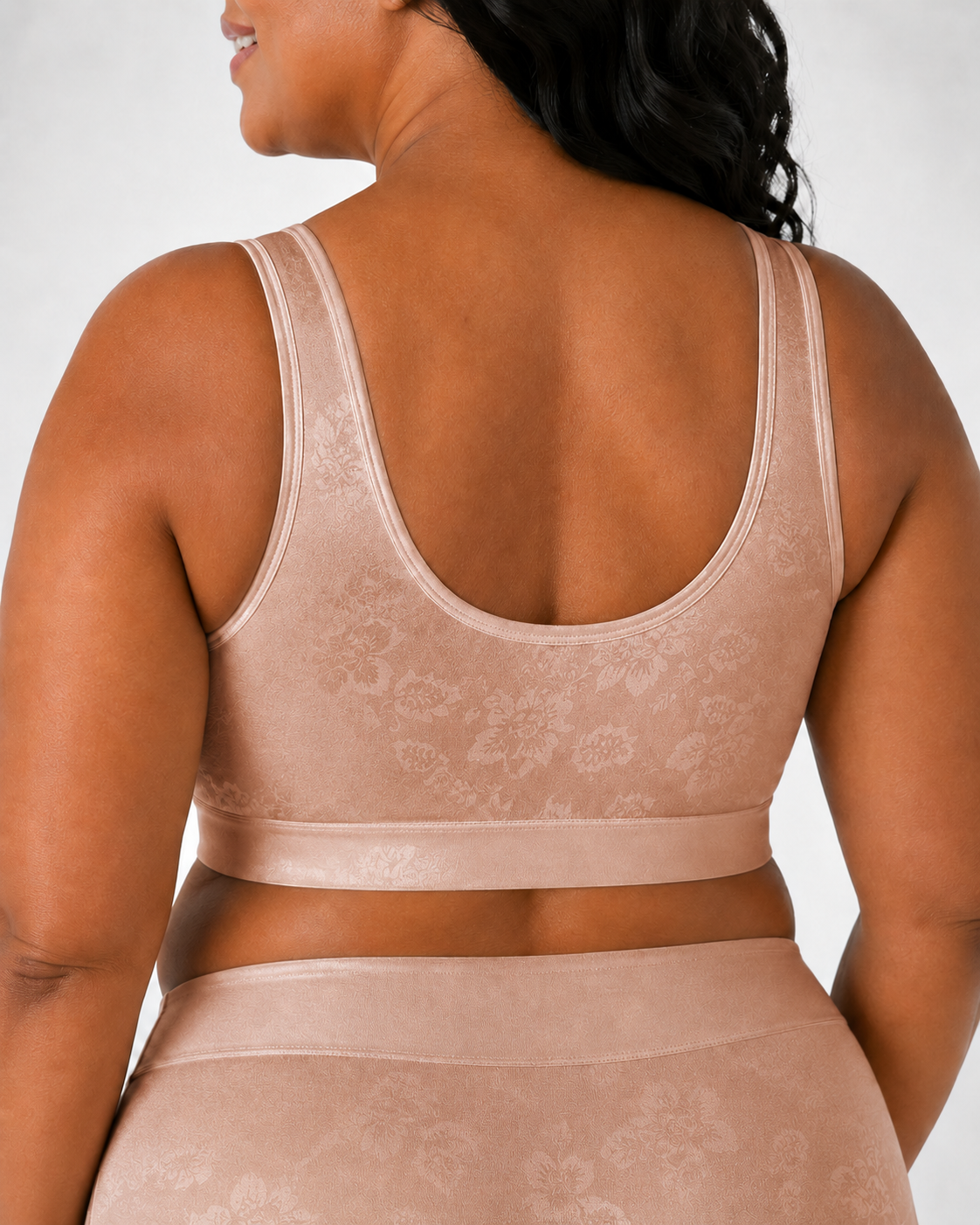 Senairy Wireless Floral Front Closure Back Support Bra