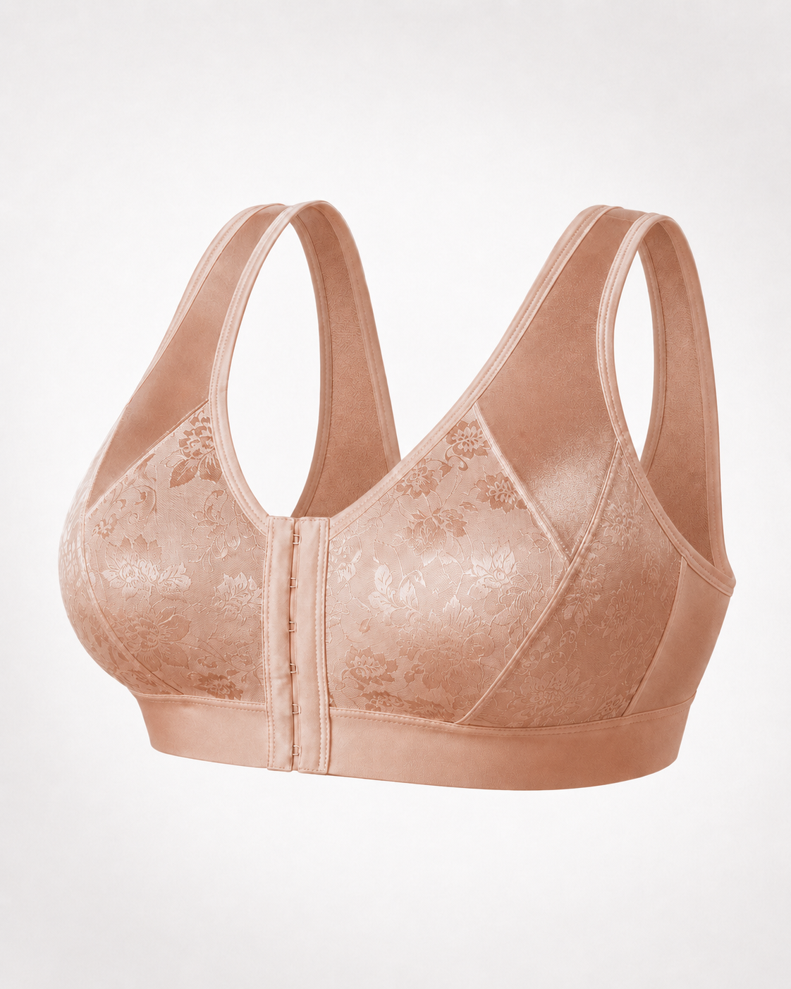 Senairy Wireless Floral Front Closure Back Support Bra