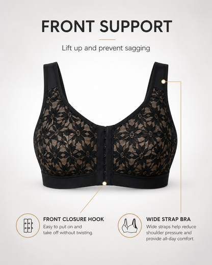 SenaCool™  Full Coverage Wireless Lace Uplift Bra