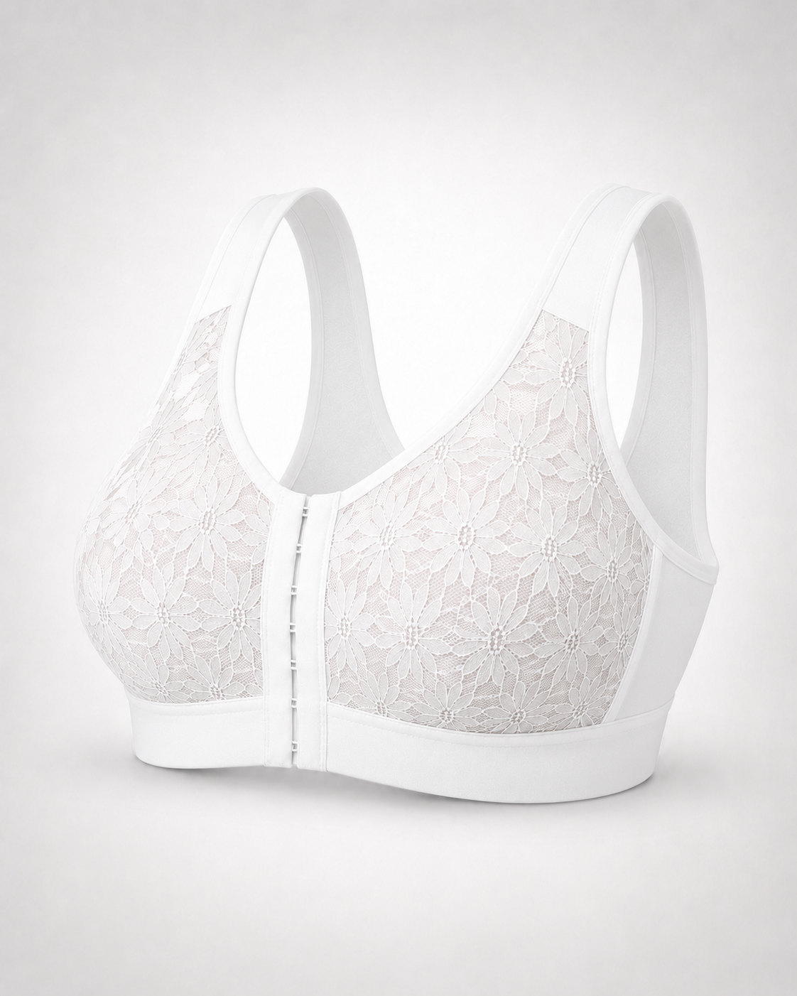 Senairy Full Coverage Wireless Lace Uplift Bra