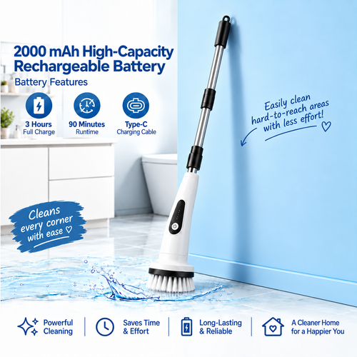 Cordless Electric Spin Scrubber