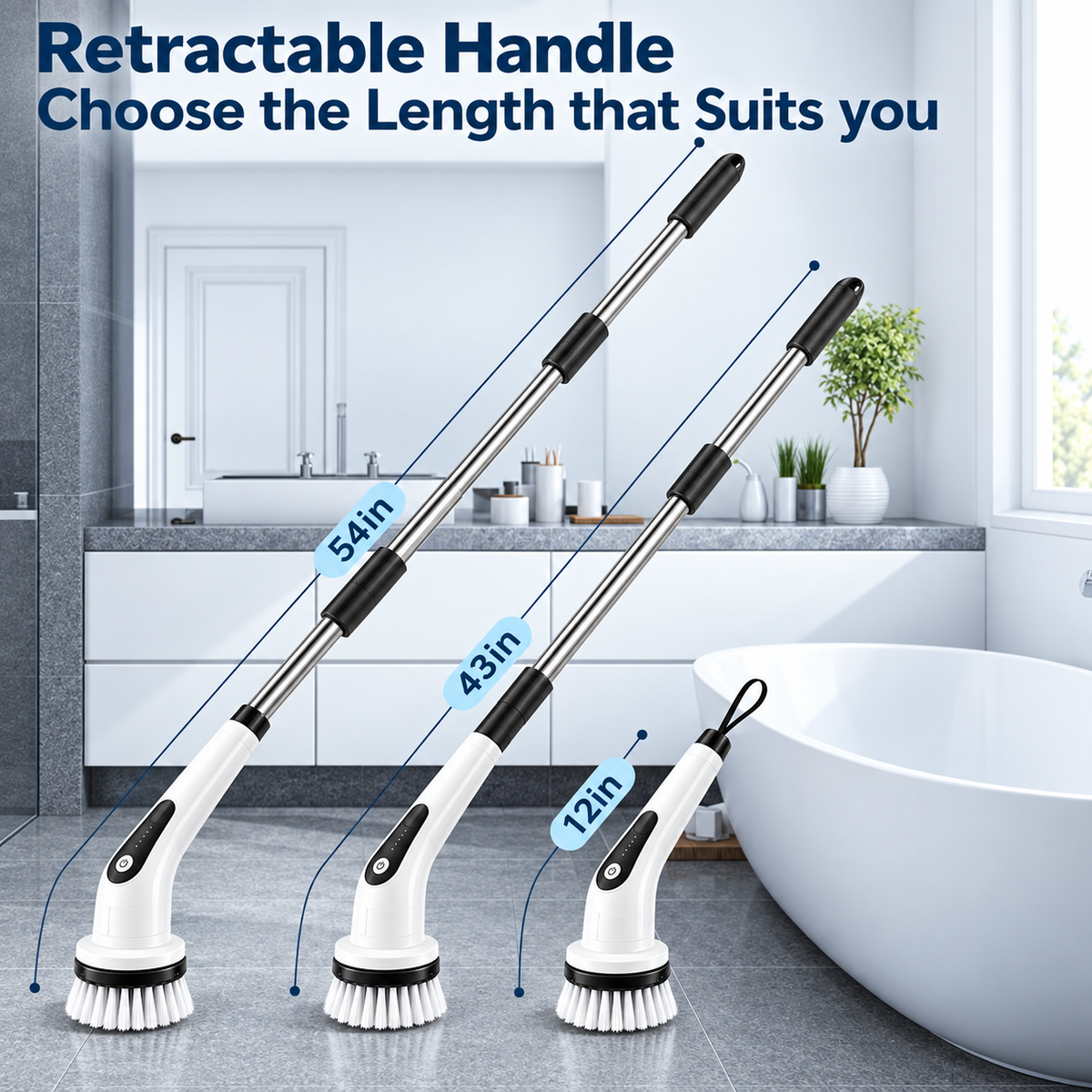 Cordless Electric Spin Scrubber