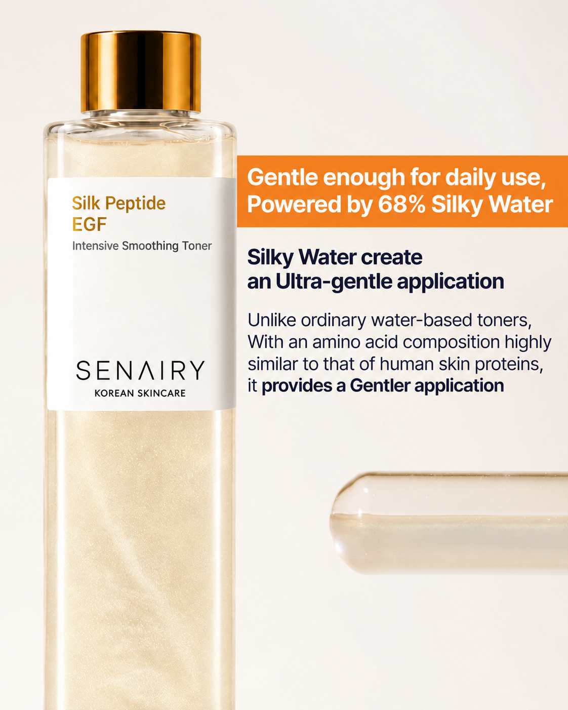 Silk Peptide EGF Toner For Sagging Skin
