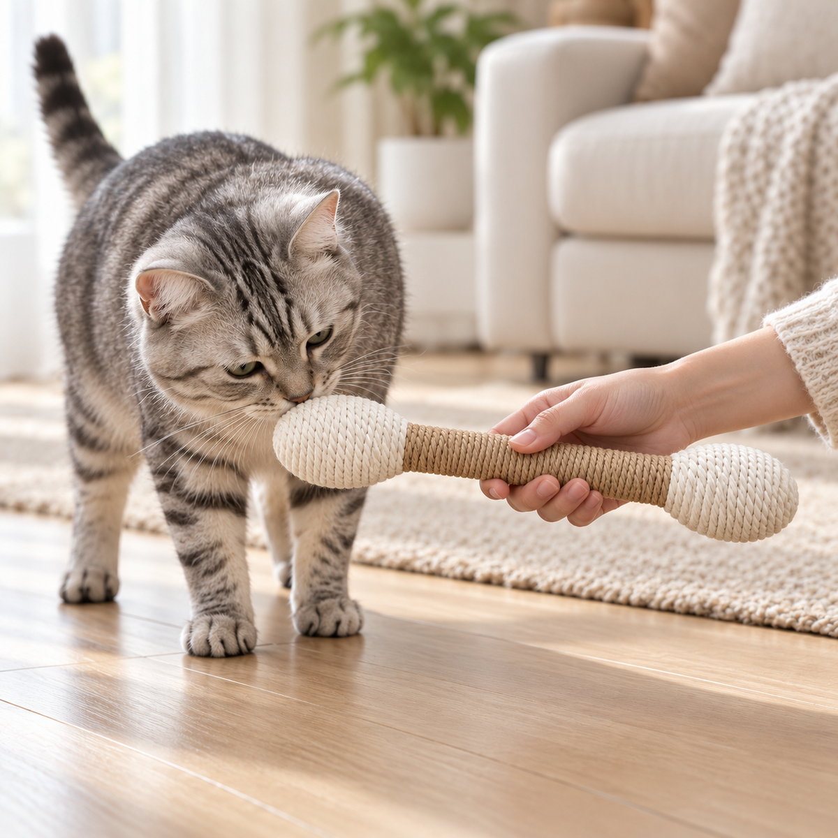 Rope Swab Cat Scratcher Toy