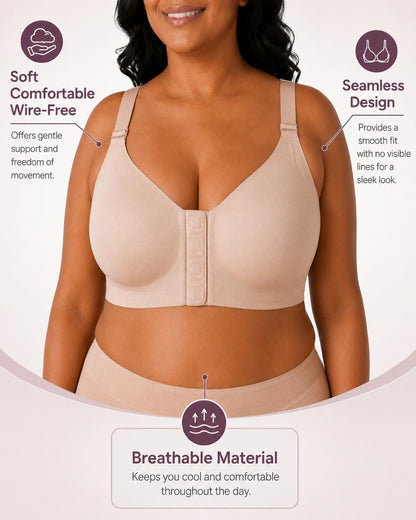 SenaCool™ Wireless Front Magnetic Closure Support Bra