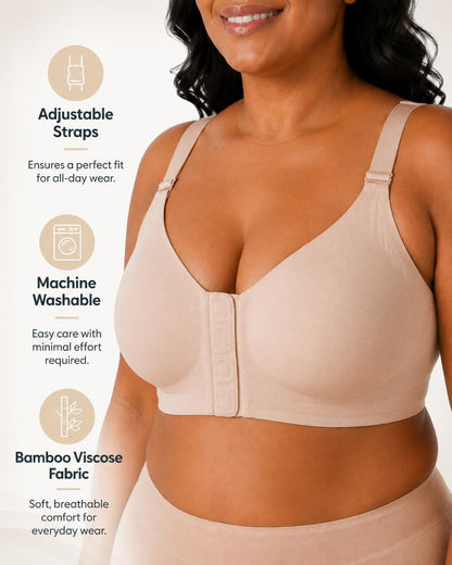 SenaCool™ Wireless Front Magnetic Closure Support Bra